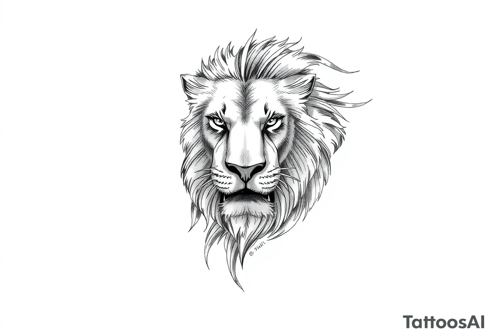 lion tattoo idea