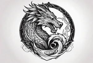 Wizard with dragon tattoo idea