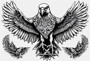 highly detailed free bird
 Lynyrd Skynyrd tattoo idea