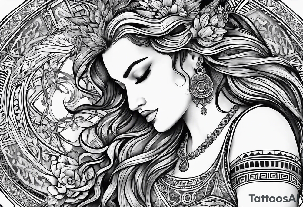 fine line greek tattoo tattoo idea
