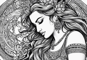 fine line greek tattoo tattoo idea