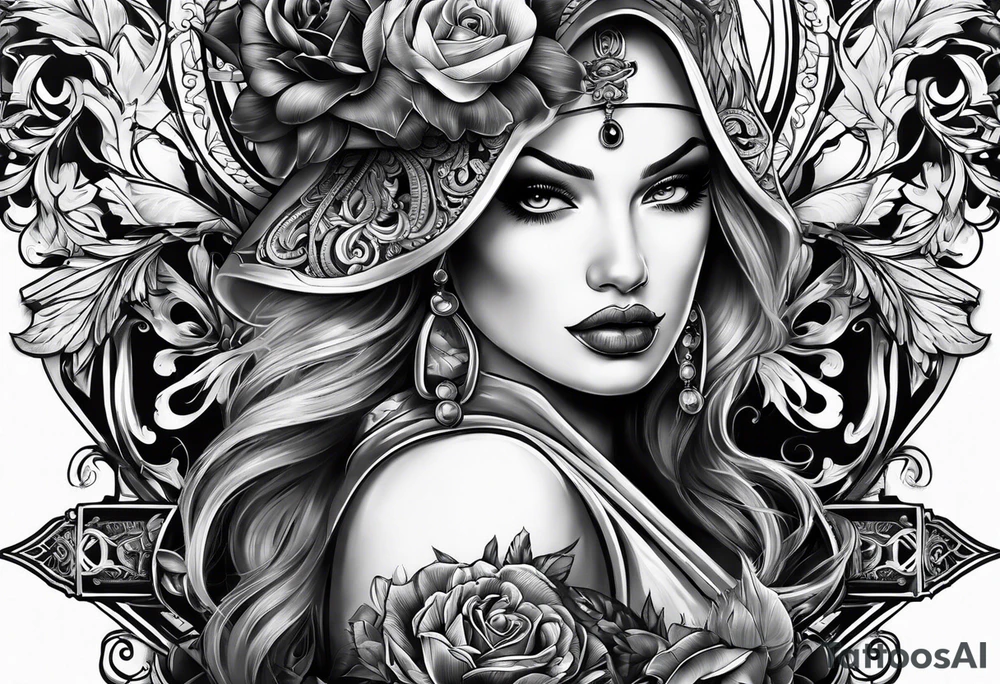 gangster tattoo idea