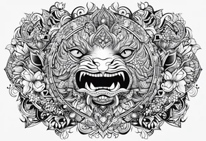 Lua media no braço tattoo idea