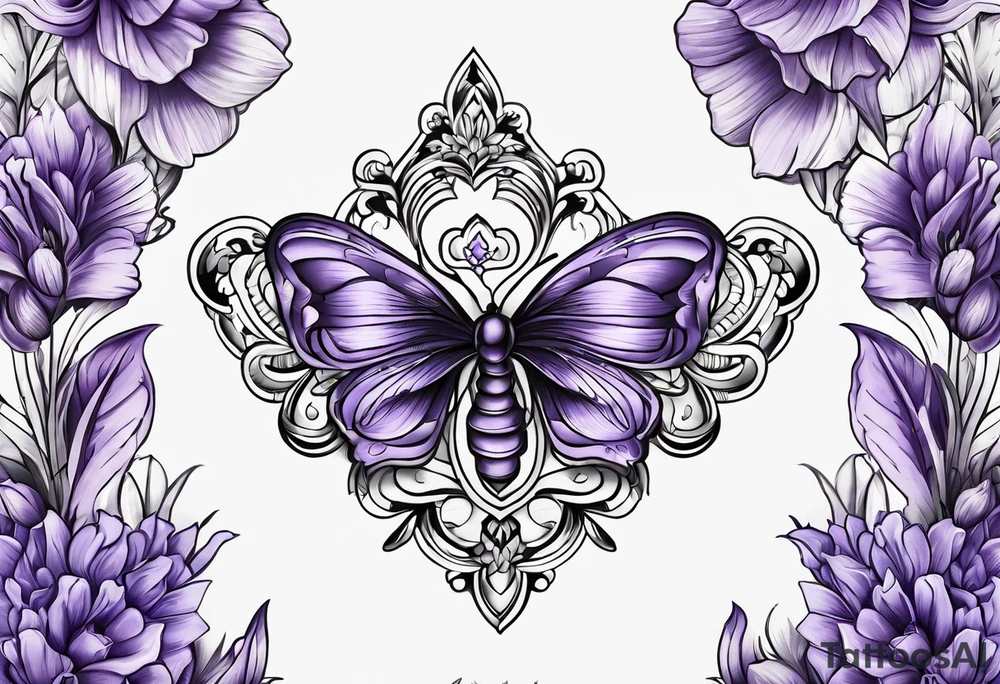 lavender tattoo idea