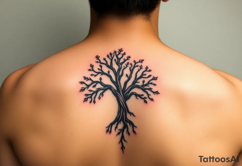 Tree of life one half Jamaican colours and one half Irish colours hand tattoo tattoo idea