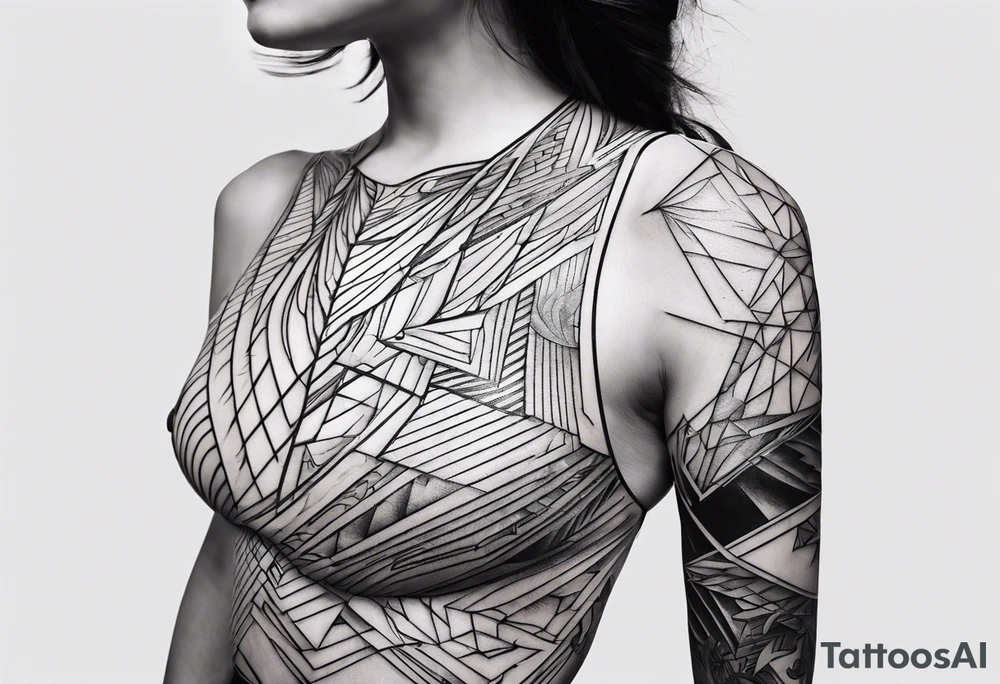 Dark lightning tattoo idea