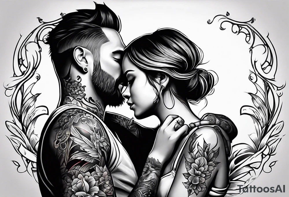 Daddy and daughter tattoo idea