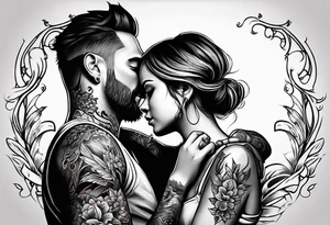 Daddy and daughter tattoo idea