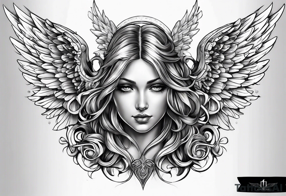 Angel tattoo idea