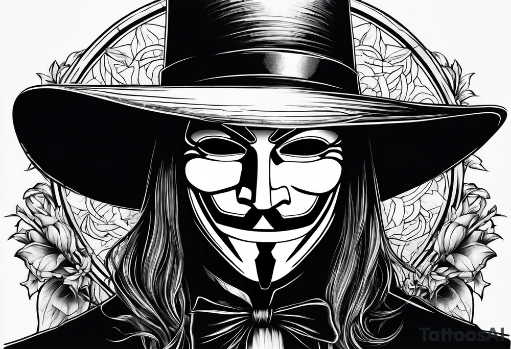 v for vendetta tattoo idea