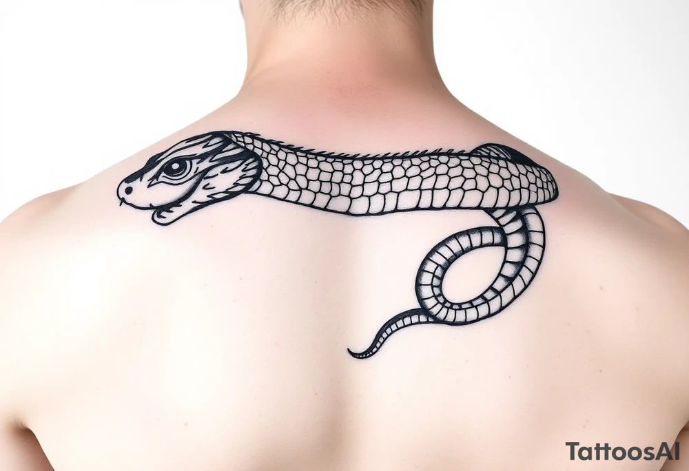 anker with snake tattoo idea