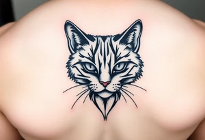 black cat tattoo idea