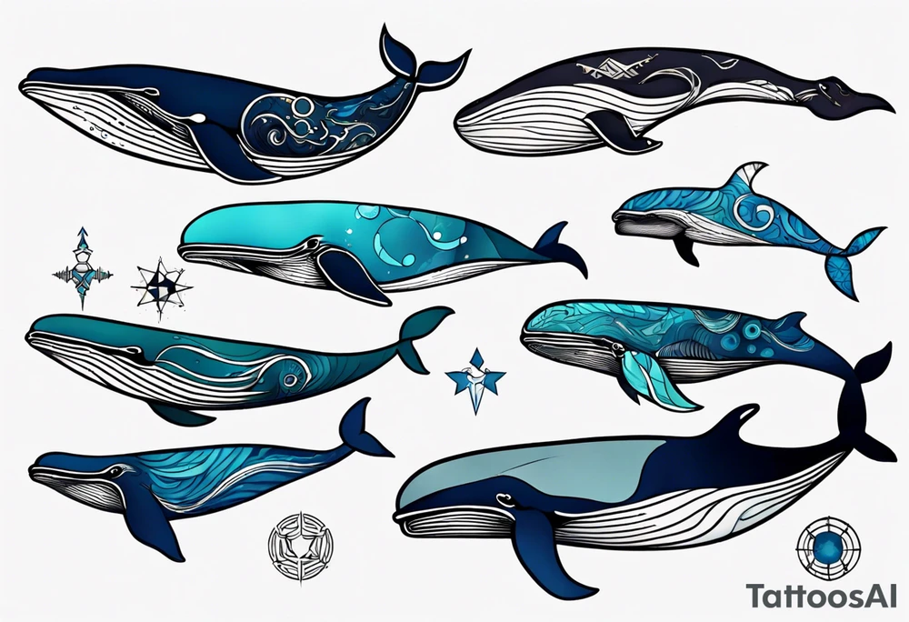 Whale tattoo idea
