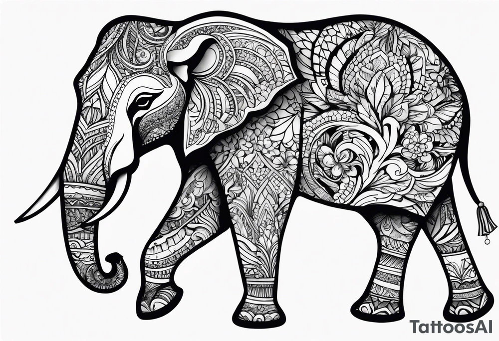 Majestic Elephant tattoo idea