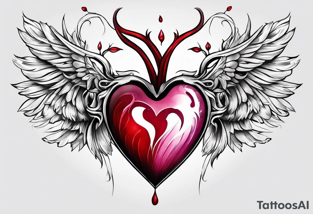 bleeding heart with "it is what it is" tattoo idea