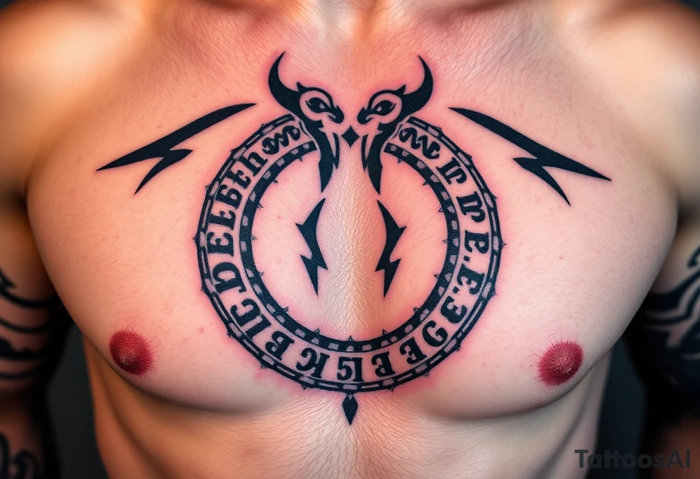 A Viking-inspired Ouroboros with Norse runes engraved along its body, colored in deep charcoal with silver etchings. tattoo idea