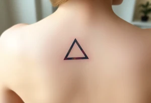 A small tattoo on my wrist to represent my lesbian identity, but in a subtle way. Fine line. Triangle tattoo idea