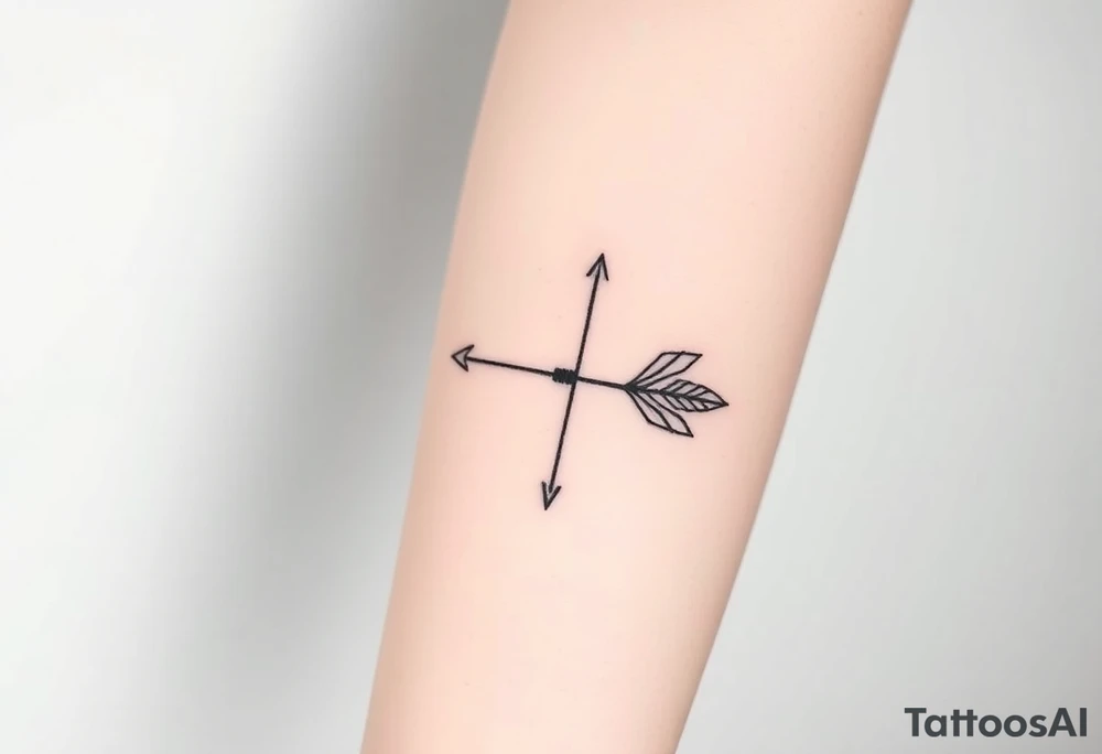Bow arrow tattoo idea
