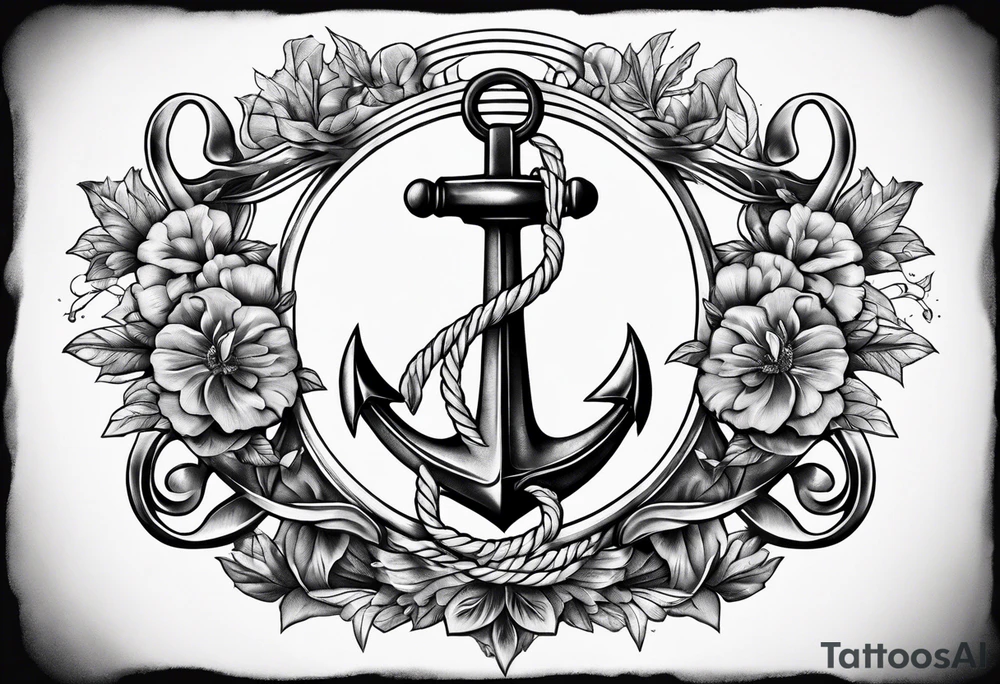 Sailor tattoo of two crossed anchors tattoo idea