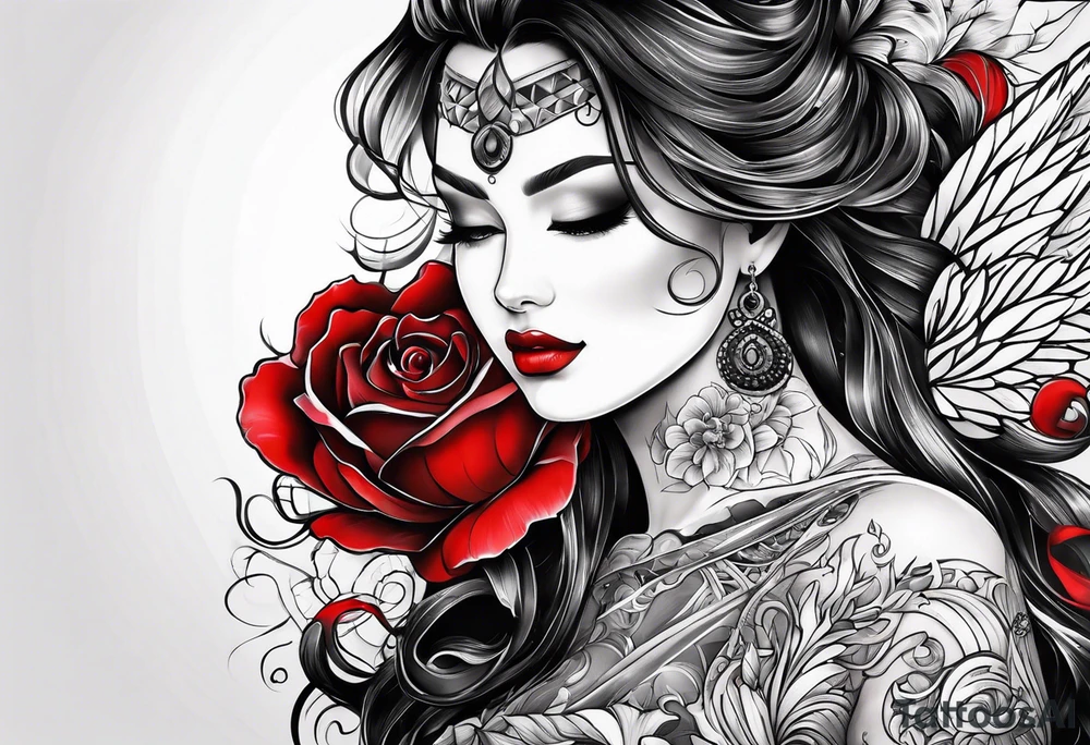 black and red. arm. family tattoo idea