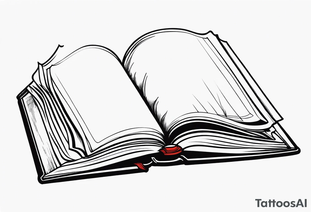 Open book tattoo idea