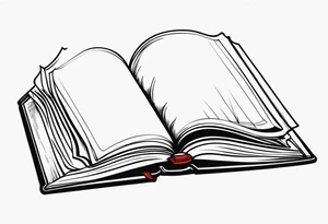 Open book tattoo idea