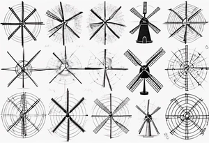 Friendship graph mathematically correct with a prime knot 6,1, dutch windmill graph that is cute tattoo idea