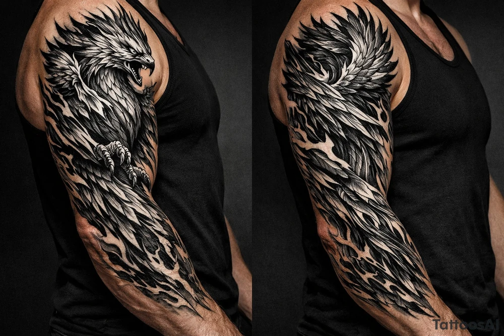 A phoenix tattoo idea