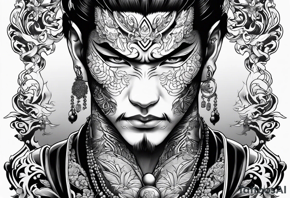 yakuza tattoo demon tattoo idea
