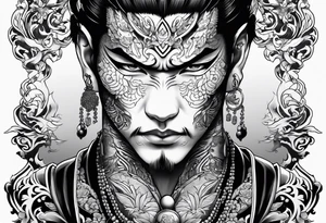 yakuza tattoo demon tattoo idea