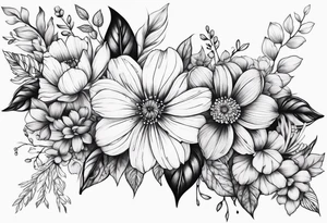 Floral sleeve tattoo idea