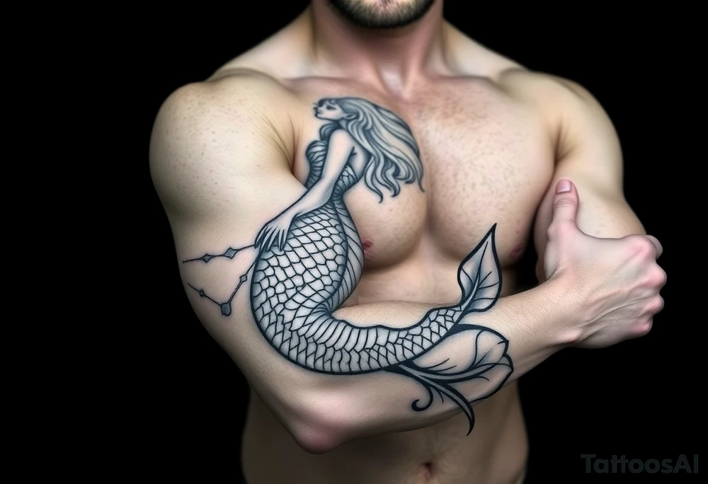 mermaid tattoo idea