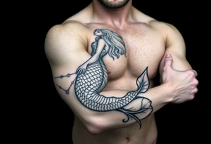 mermaid tattoo idea