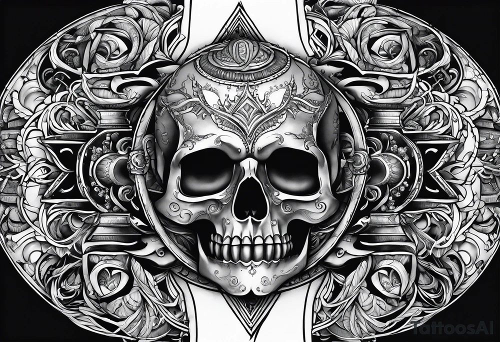 incorporate ideas from the sprawl book series
 into a sybmolic tattoo tattoo idea