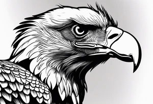 angry vulture tattoo idea