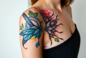 uma tatuagem que expresse a filosofia do bem e do mal tattoo idea