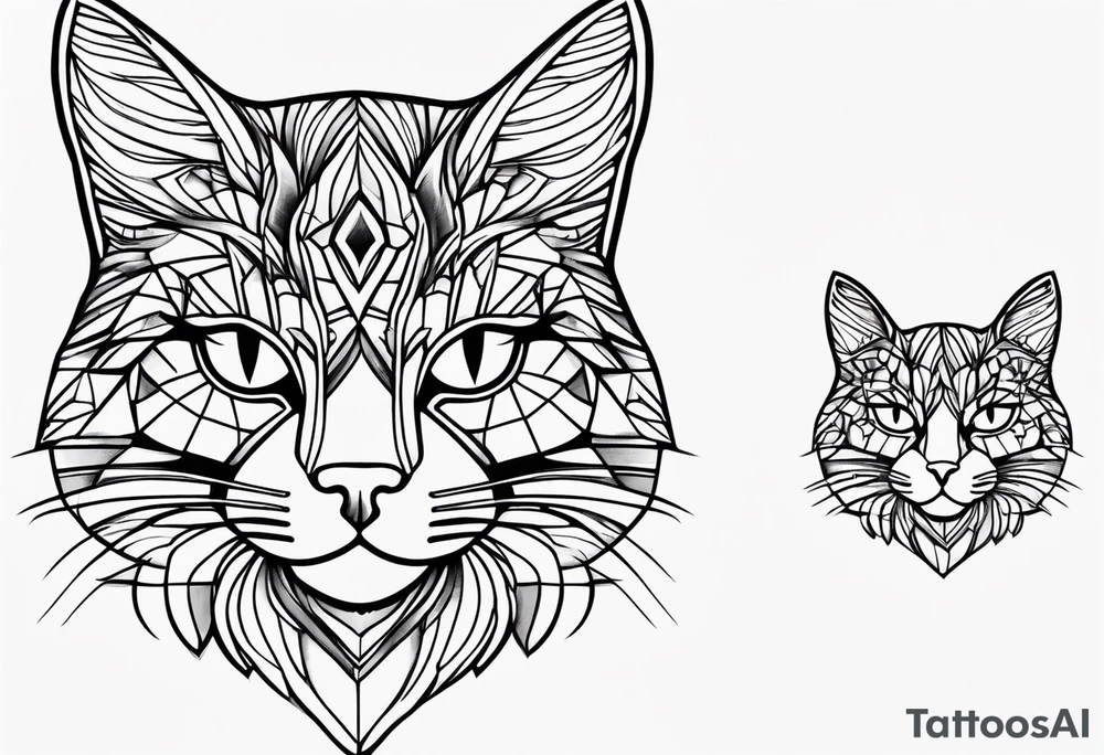 Black Cat tattoo idea