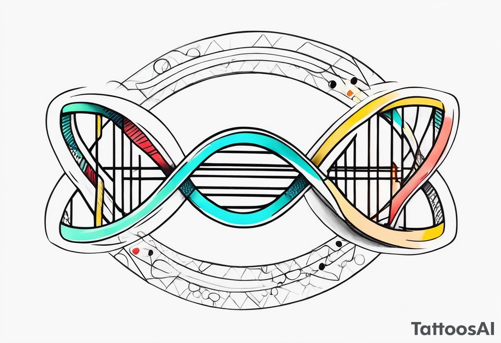DNA strand tattoo idea