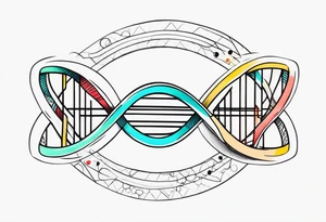DNA strand tattoo idea