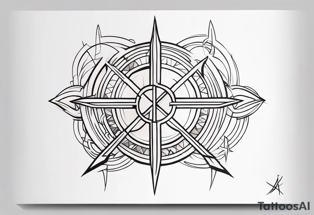 Crossroads good and evil tattoo idea