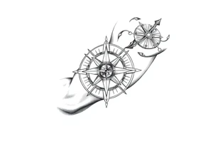 compass
infinity tattoo idea
