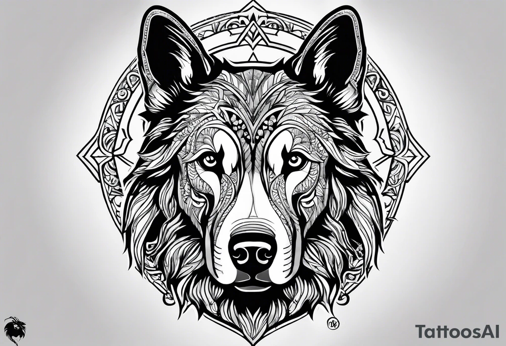 Guard dog tattoo idea