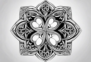 4 leaf clover celtic tattoo idea