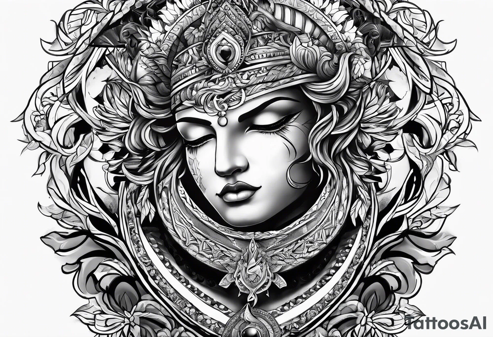 Men's tattoo. "God is inside me" tattoo idea