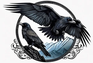 hugin and munin tattoo idea