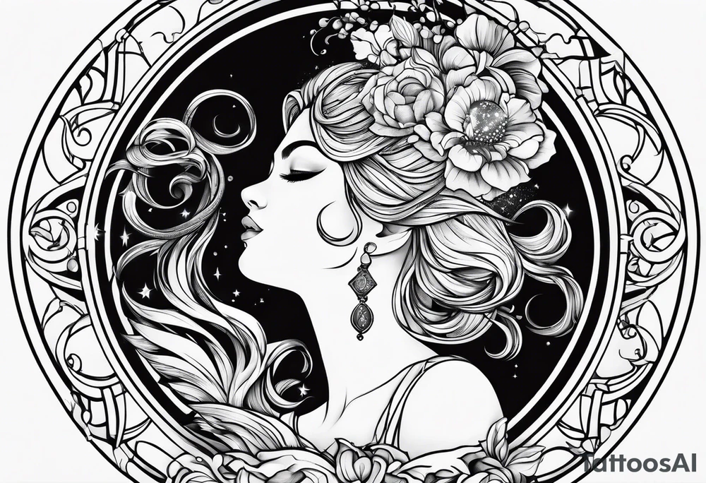 Aquarius zodiac tattoo idea