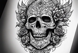 horror themed tattoo idea