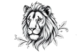 Mom lion tattoo idea
