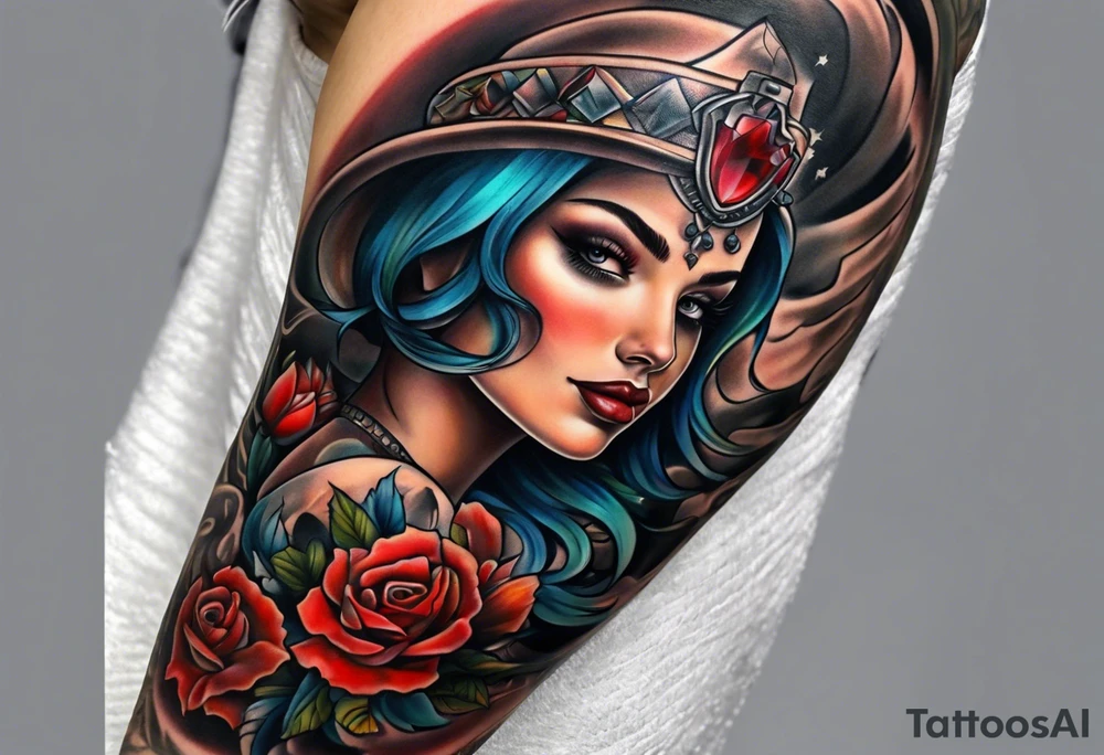 Texas full sleeve tattoo idea