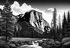 Yosemite national park,  forearm tattoo idea